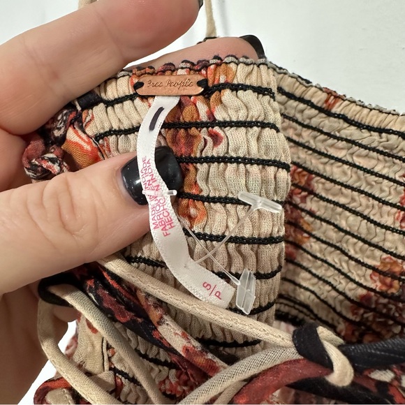 NEW Free People Bali Saltwater Floral Patchwork Maxi Slip Dress - Picture 7 of 7